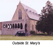 Outside St. Mary's Chapel