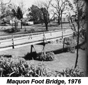 Maquon Foot Bridge, 1976
